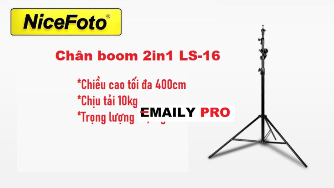 Chân Boom NiceFoto LS-16 2in1 