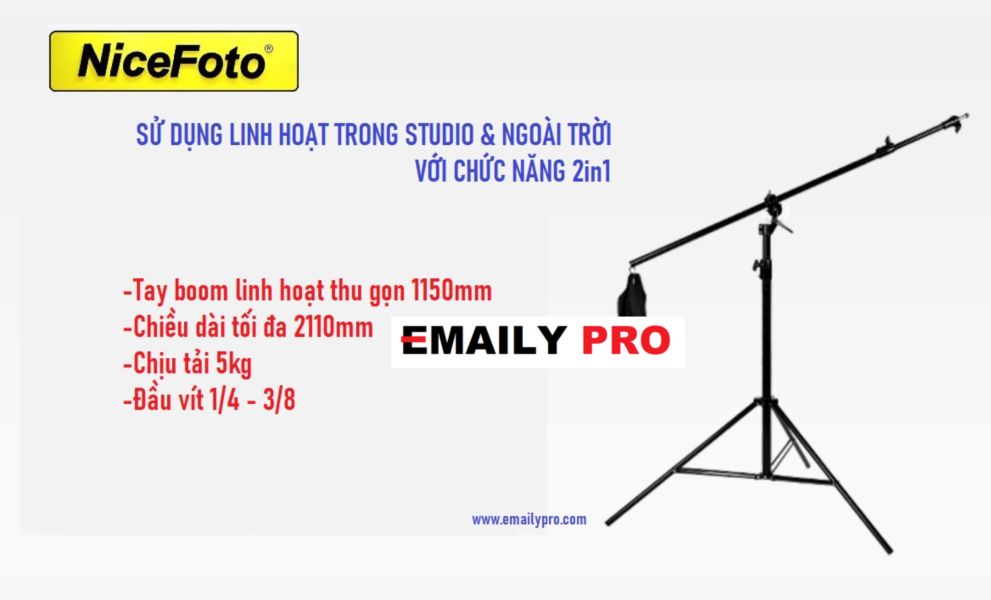 Chân Boom NiceFoto LS-16 2in1 