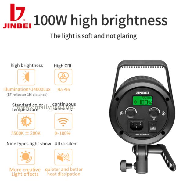 ĐÈN VIDEO LIGHT JINBEI LED LX-100