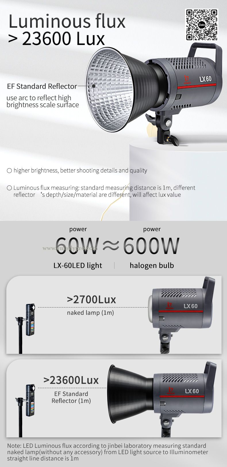 JINBEI LED LX-60 video light 