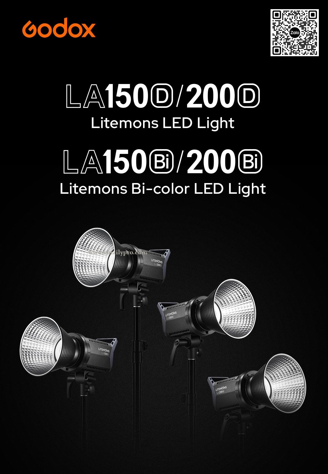 GODOX LITEMONS LA-150Bi LED VIDEO LIGHT