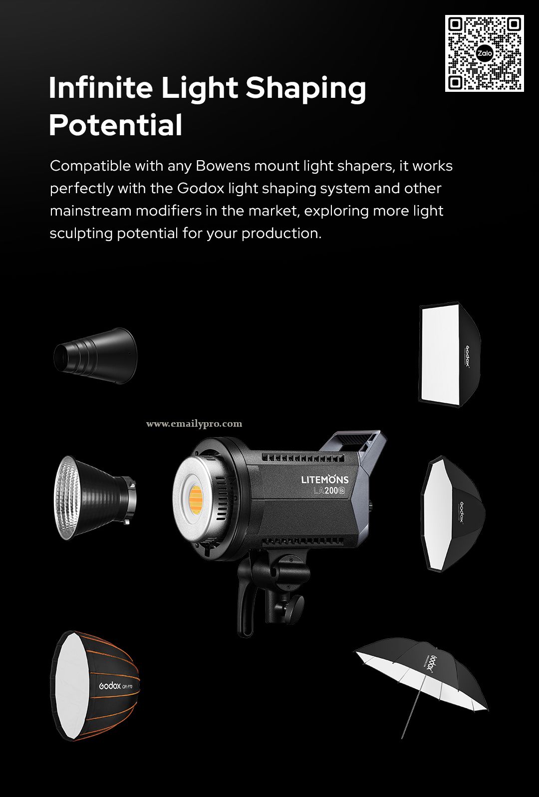 GODOX LITEMONS LA-150Bi LED VIDEO LIGHT