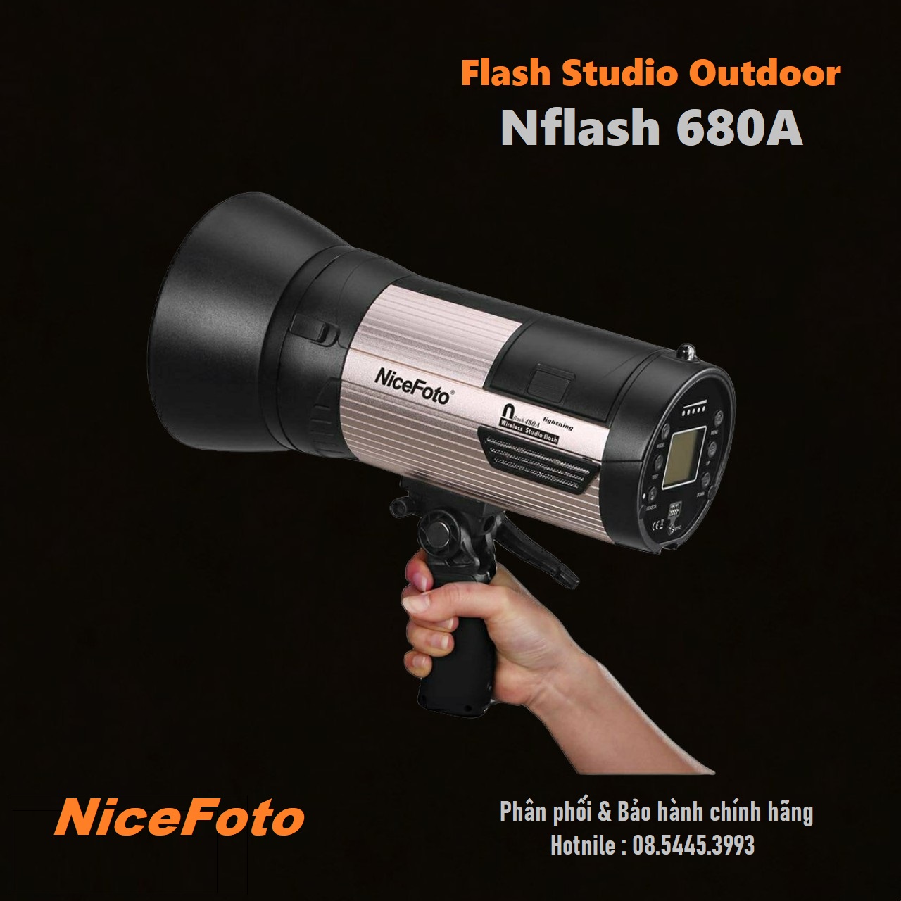 NiceFoto N-flash 680A Đèn flash studio chụp ảnh chuyên nghiệp