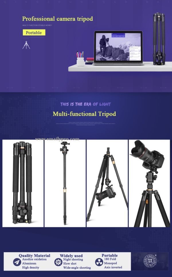 Chân máy ảnh Tripod Beike Q-222 .