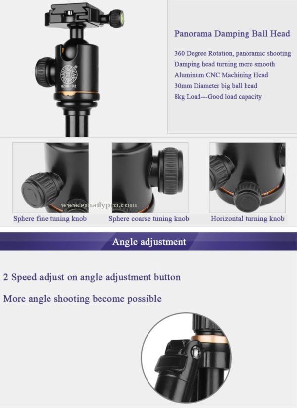 Chân máy ảnh Tripod Beike Q-222 .