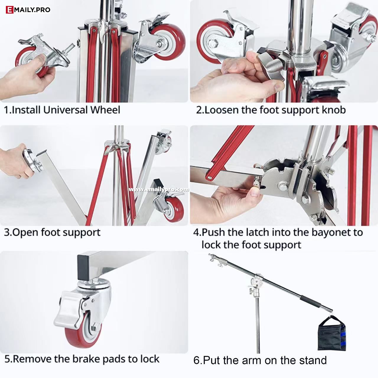 CHÂN LIGHT STAND BOOM M5-120 QIHE PLUS