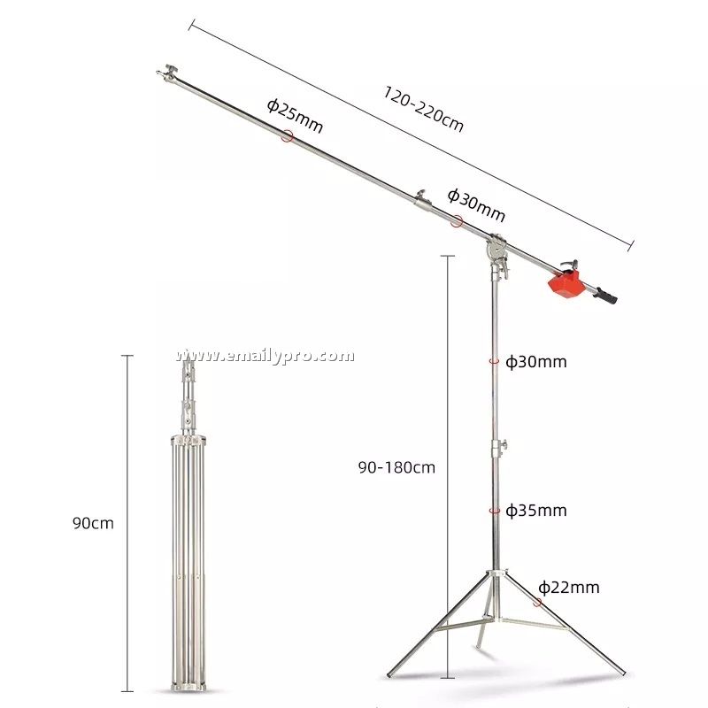 CHÂN BOOM INOX QiHE J2188