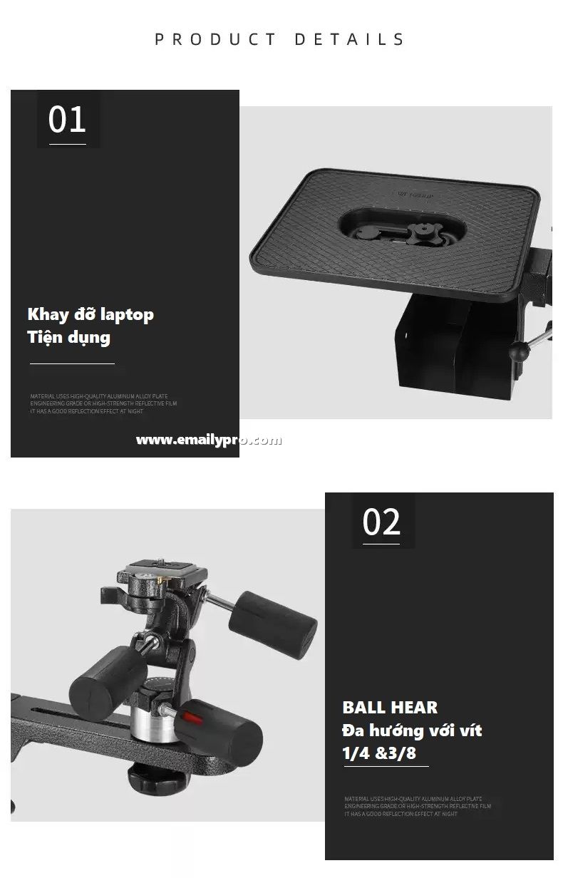 Chân máy ảnh QIHE QH-J801 Studio 