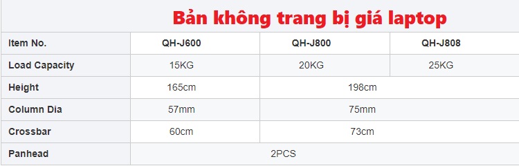 Chân máy ảnh QIHE QH-J801 Studio 