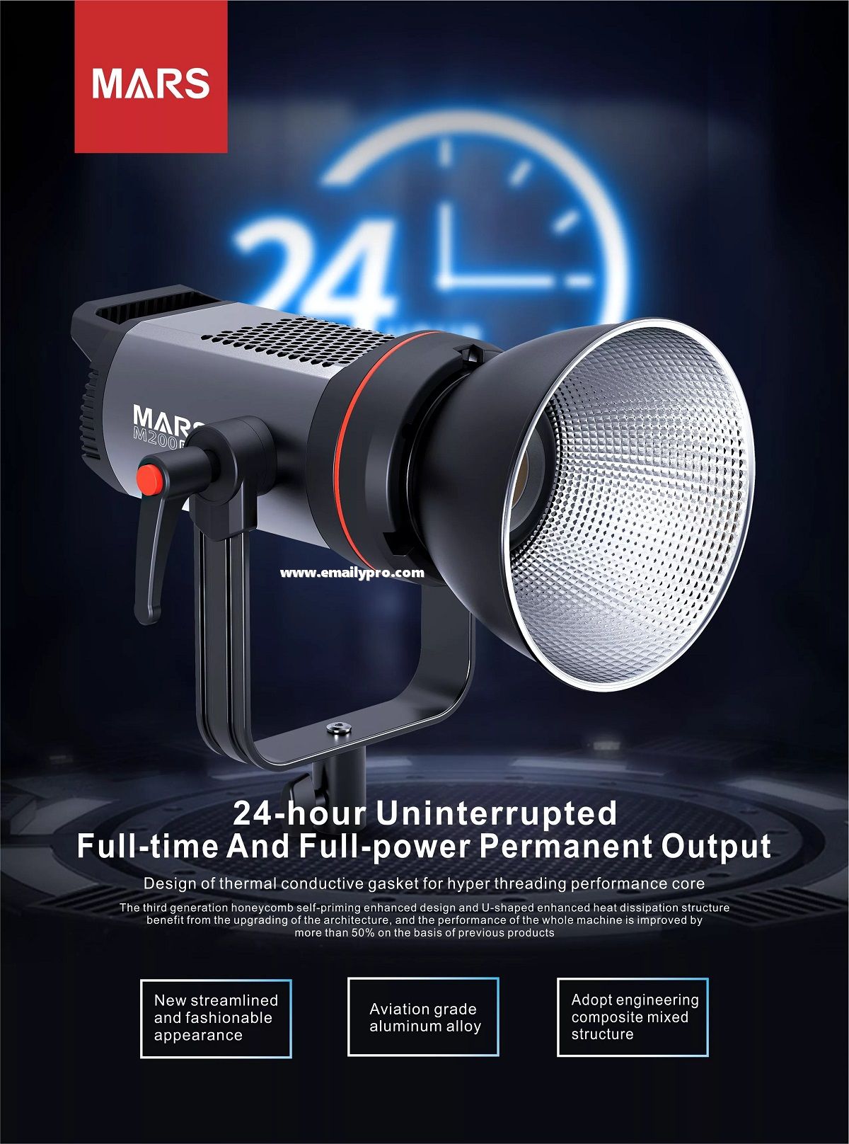 Đèn LED TRIOPO MARS M200D Video Light 200W