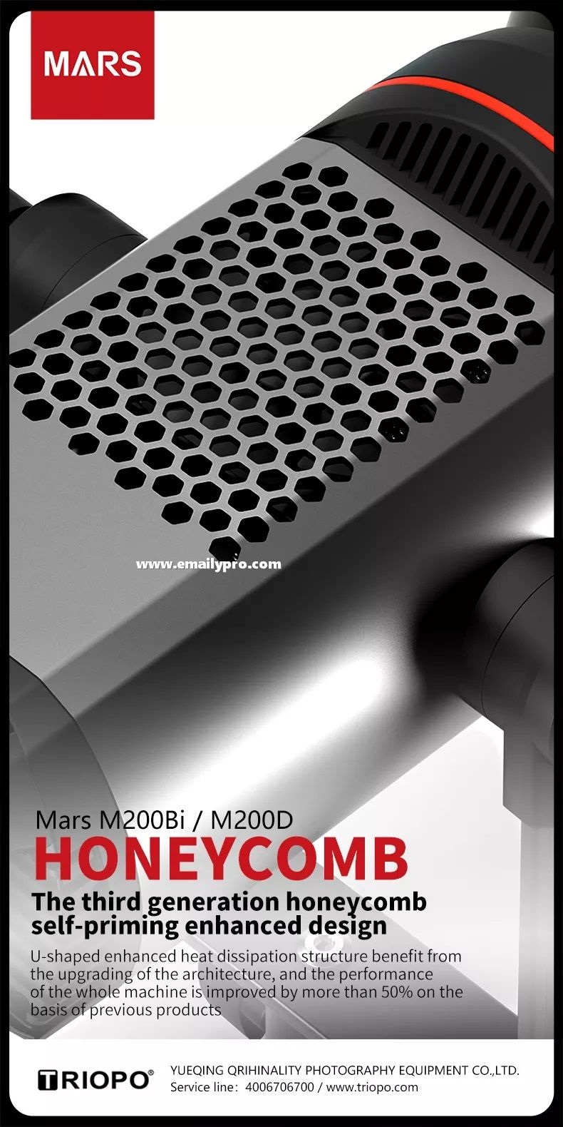 Đèn LED TRIOPO MARS M200D Video Light 200W