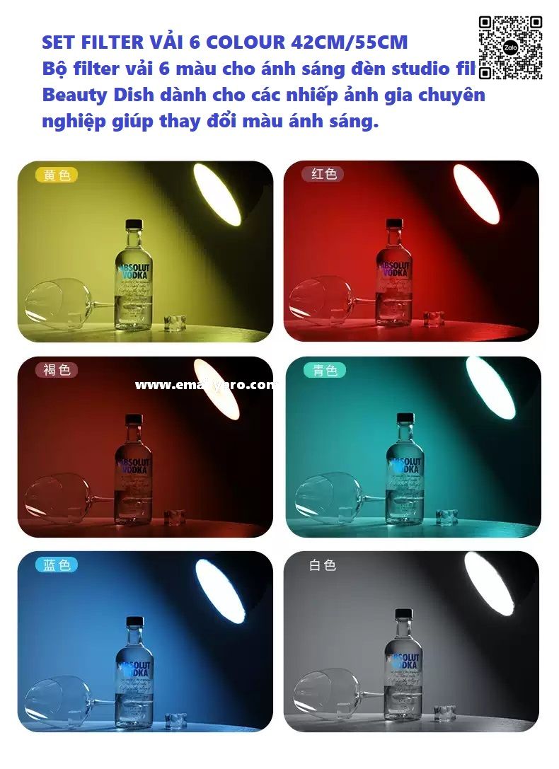SET FILTER VẢI MỀN 5 MÀU