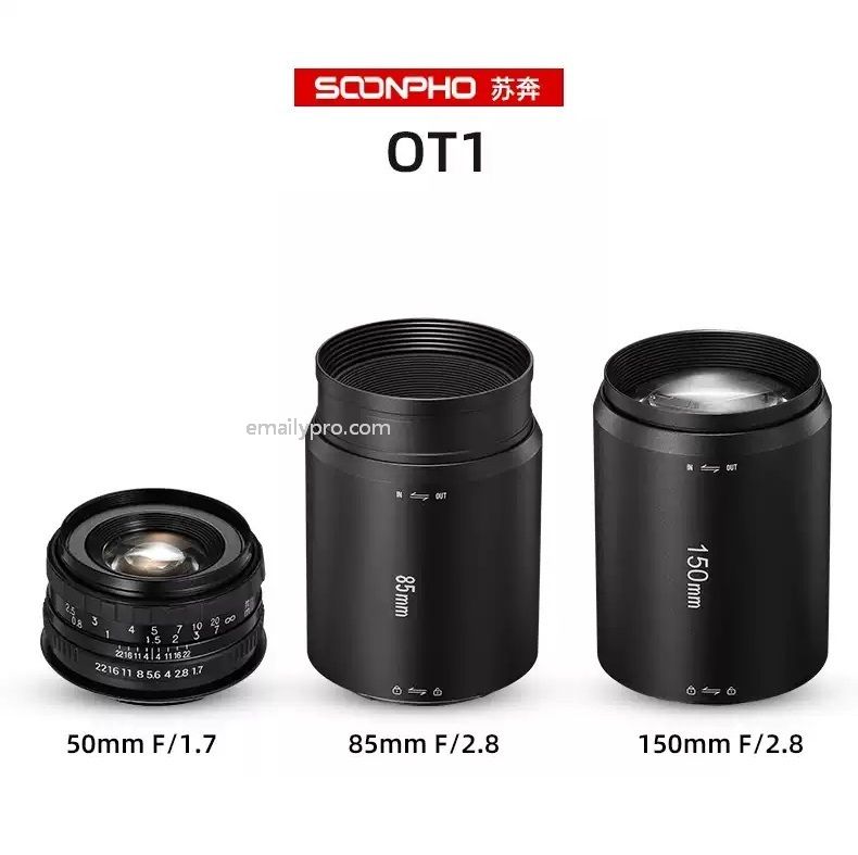 Lens 5mm-85mm-105mm for OT1