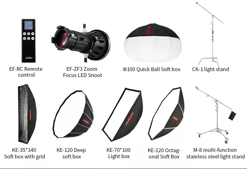 ĐÈN LED JINBEI EL-300 NEW 300W - 5500K 