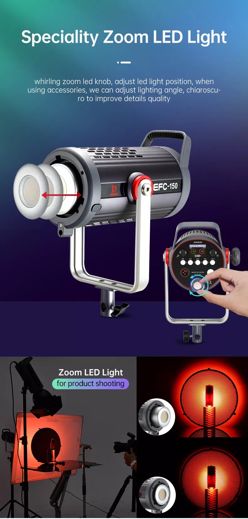 JINBEI Led Video EFC-150 RGB 