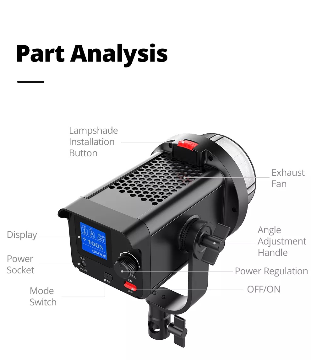 AMBITFUL LED EF-100 VIDEO LIGHT 100W