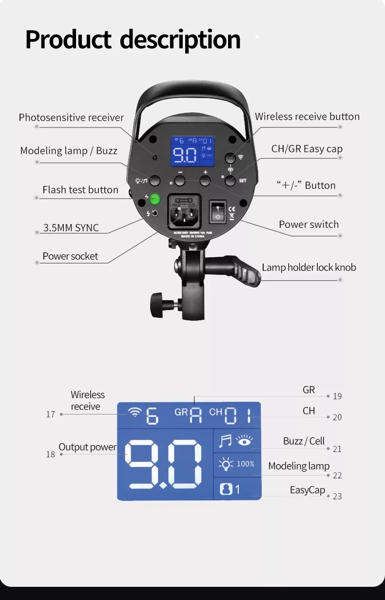 Đèn Flash studio Jinbei DMII-3