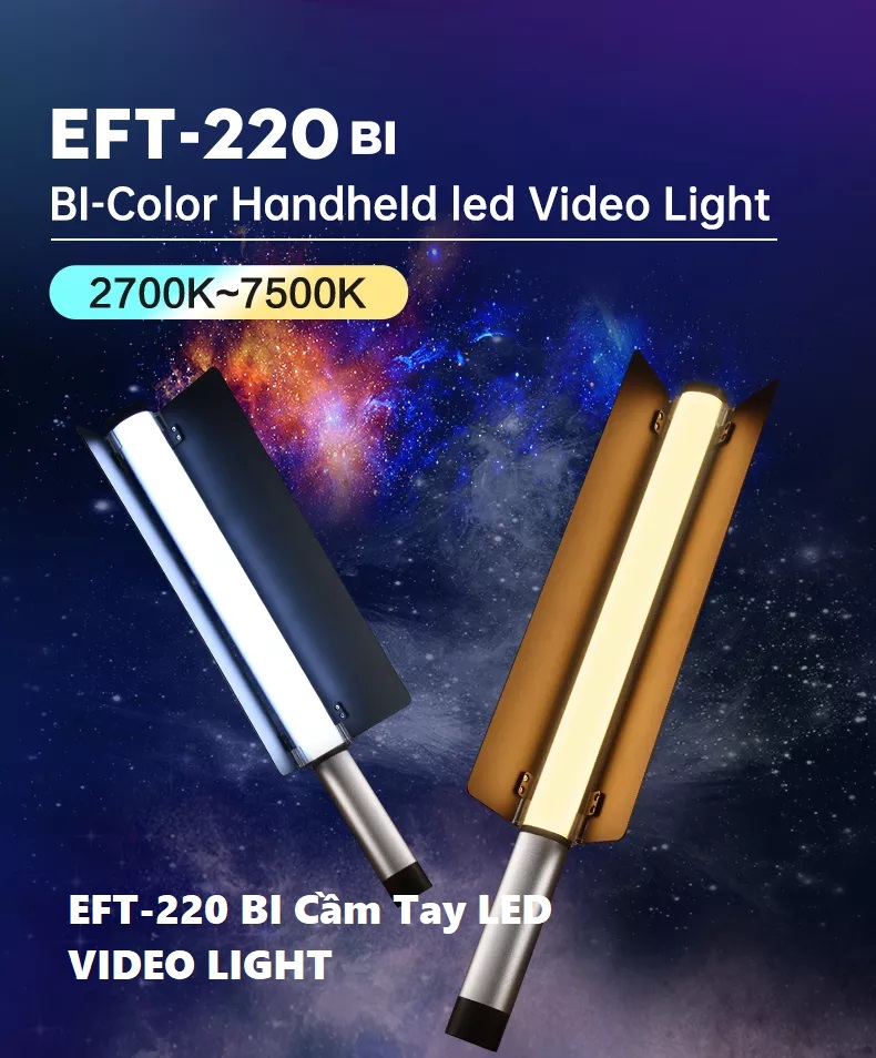 LED STICK JINBEI EFT220Bi 2000K ~ 7500K