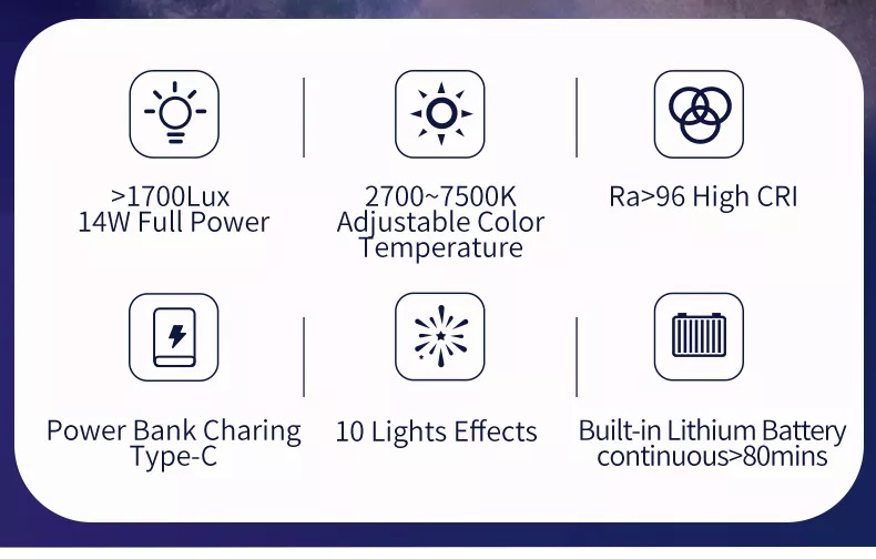 LED STICK JINBEI EFT220Bi 2000K ~ 7500K