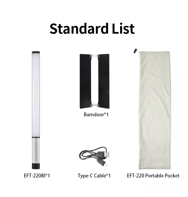 LED STICK JINBEI EFT220Bi 2000K ~ 7500K