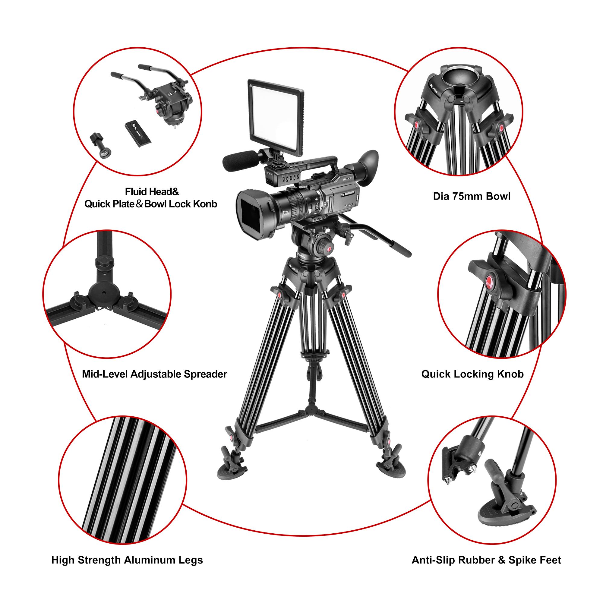 Chân Máy MagicLine ML-720 PRO