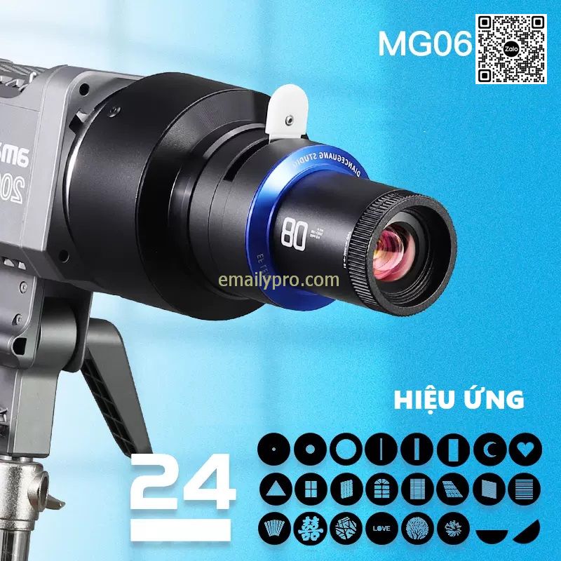 Bộ hiệu ứng MG-06 Pro Lens 80mm 