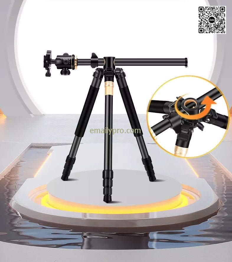 Chân Máy Ảnh Tripod Beike QZSD-Q992H - Hỗ trợ cột trung tâm theo chiều dọc và đảo chiều ngang - Cột trung tâm với khả năng xoay xoay 360 °, hoàn hảo để chụp toàn cảnh - Cột trung tâm ngang, tốt hơn cho chụp thiên thần thấp, chụp macro - Hệ thống điều chỉnh hết cỡ, điều chỉnh dễ dàng hơn, giá ba chân này có thể điều chỉnh cao, trung bình, thấp, điều chỉnh theo nhu cầu thực tế. - Đầu bóng toàn cảnh giảm chấn Q02 - Chân máy đơn chuyên nghiệp 2 trong 1 bằng nhôm định hình 90 độ Q992H với hai trục trung tâm, thích hợp cho máy ảnh SLR video kỹ thuật số có máy ảnh chân máy.