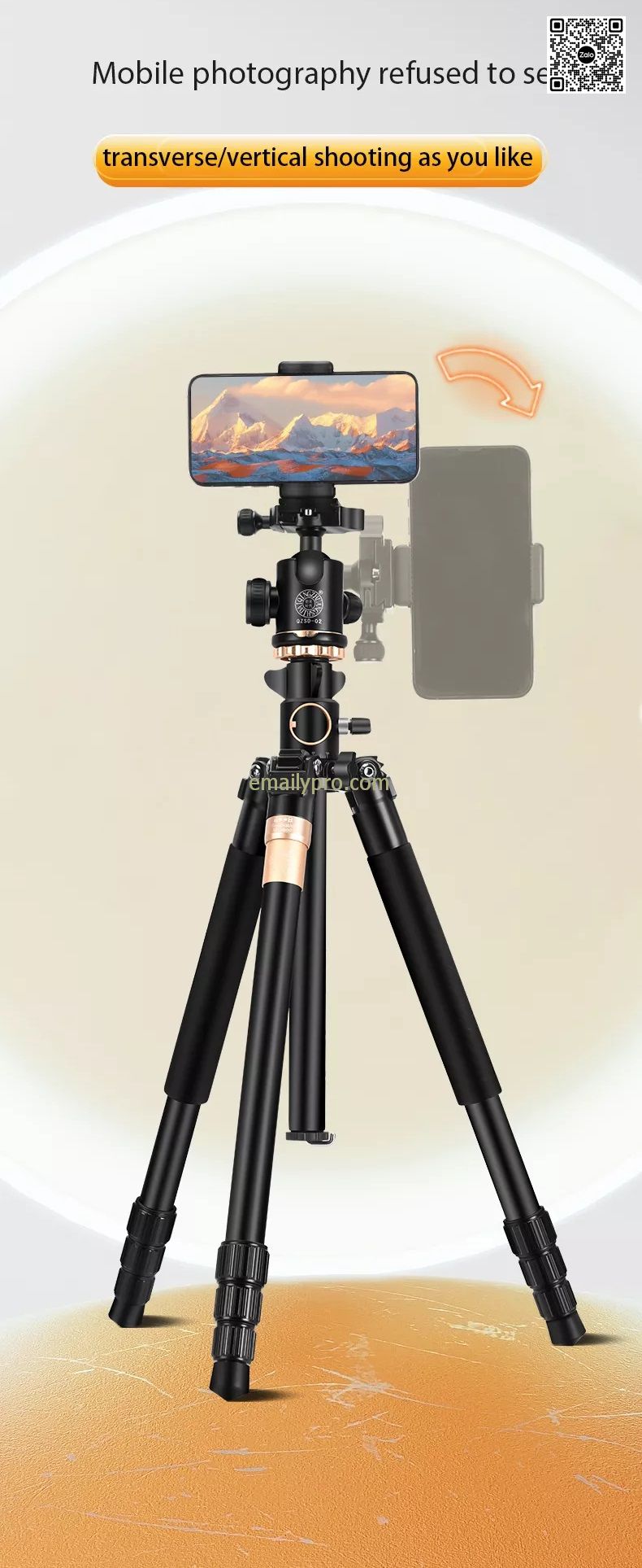 Chân Máy Ảnh Tripod Beike QZSD-Q992H