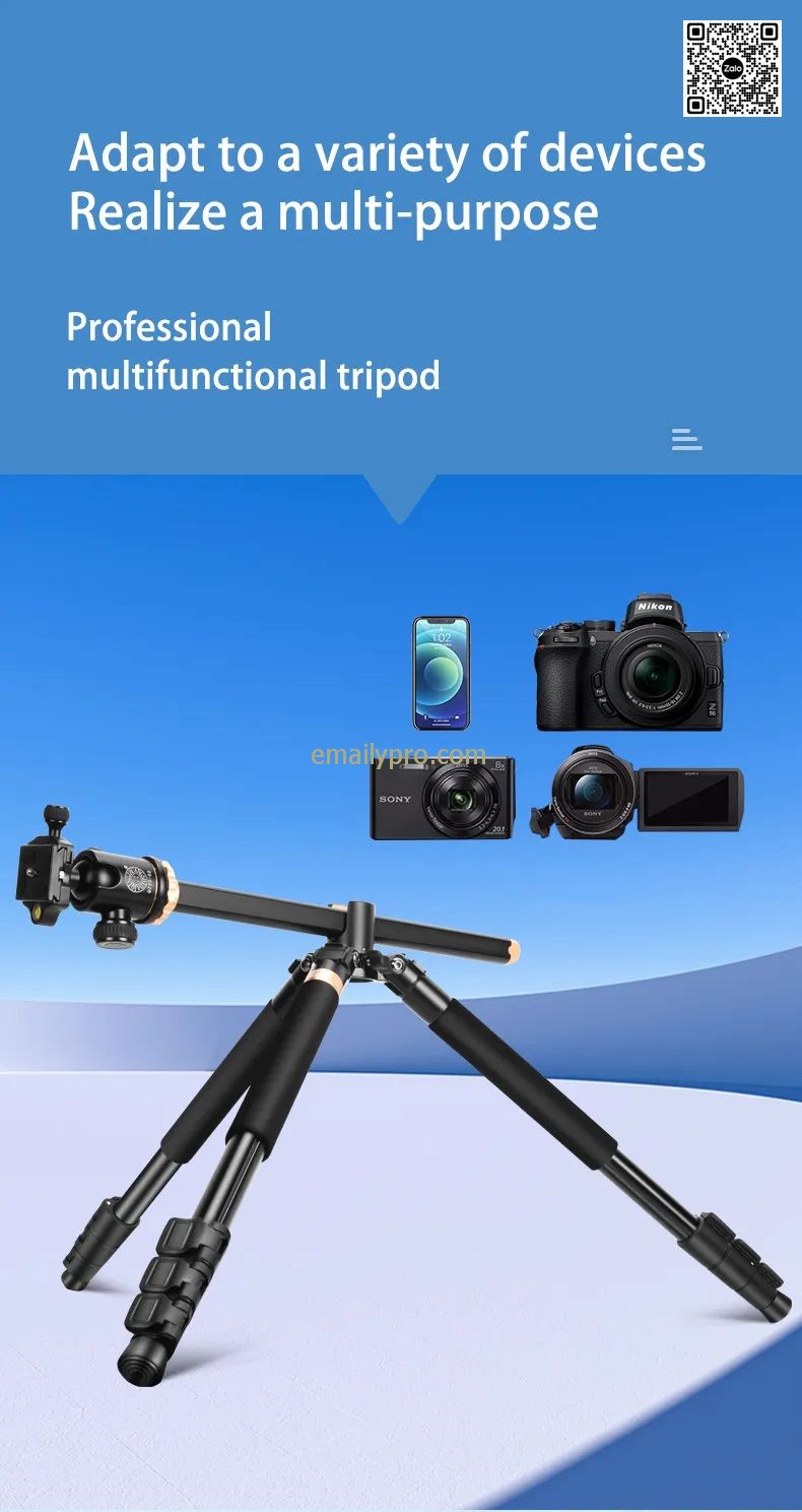 Chân Máy Ảnh Tripod Beike QZSD-Q958