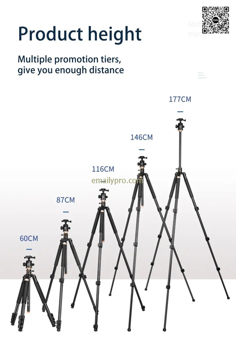 Chân Máy Ảnh Tripod Beike QZSD-Q958