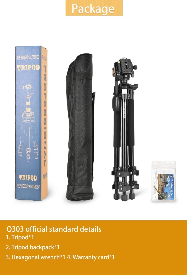 Chân Máy Ảnh Tripod Beike Q303 