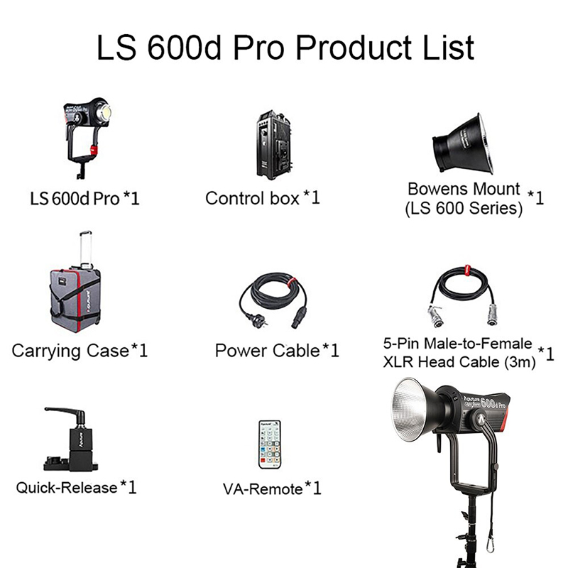 Đèn Aputure LS 600d Pro Daylight LED Light 5600K