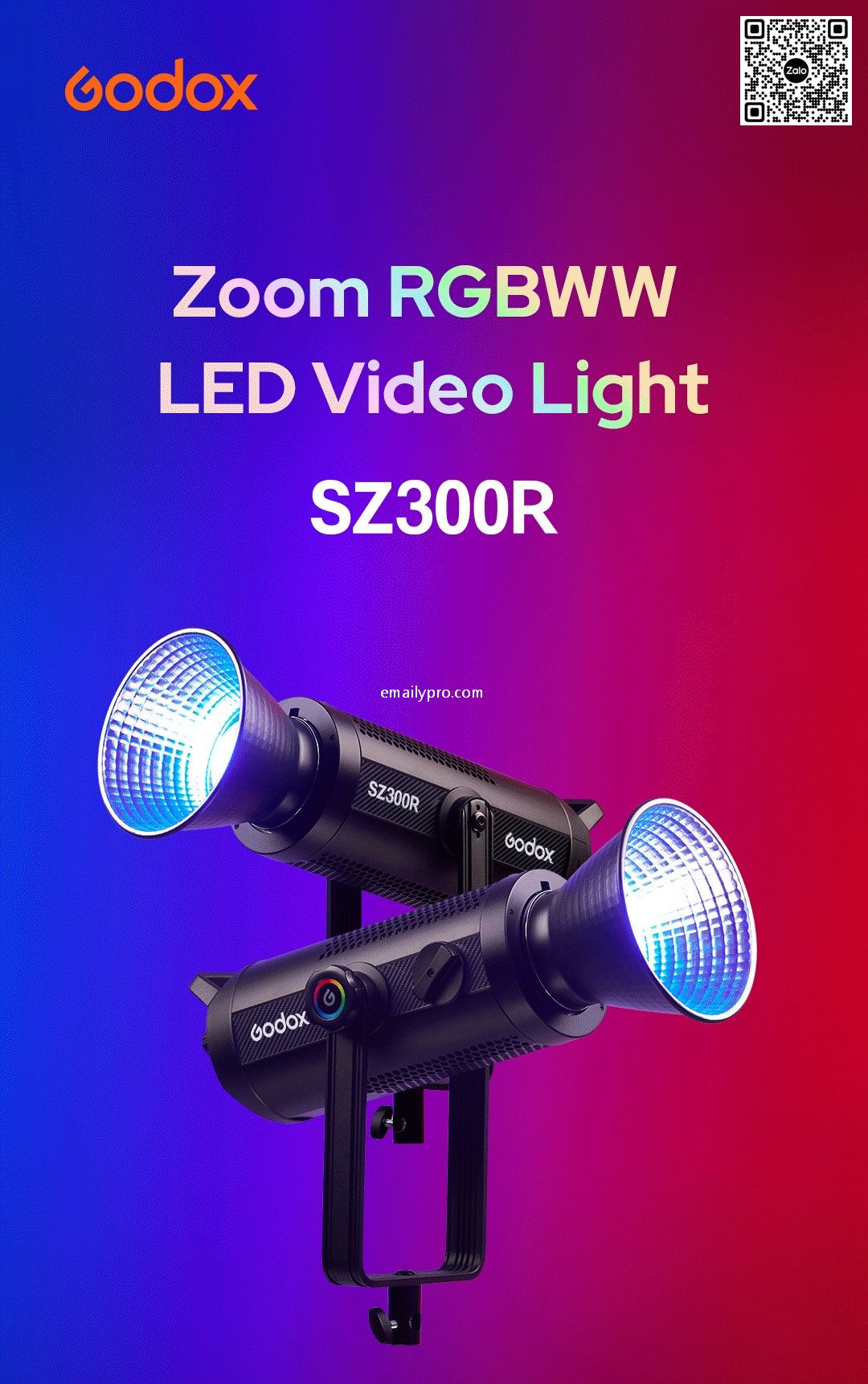 Godox SZ300R 330W Zoom RGBW.W 2500-10000K