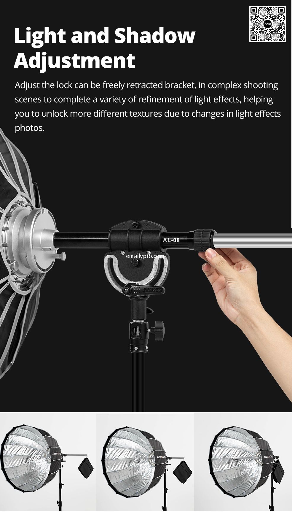 Zoom Focus System SOFTBOX AMBITFUL AL-08 Bowens