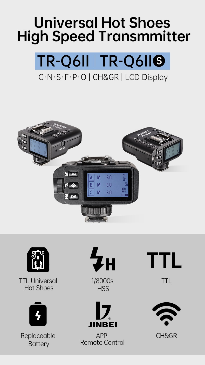 TRIGGER Jinbei TR-Q6II NEW HSS/TTL