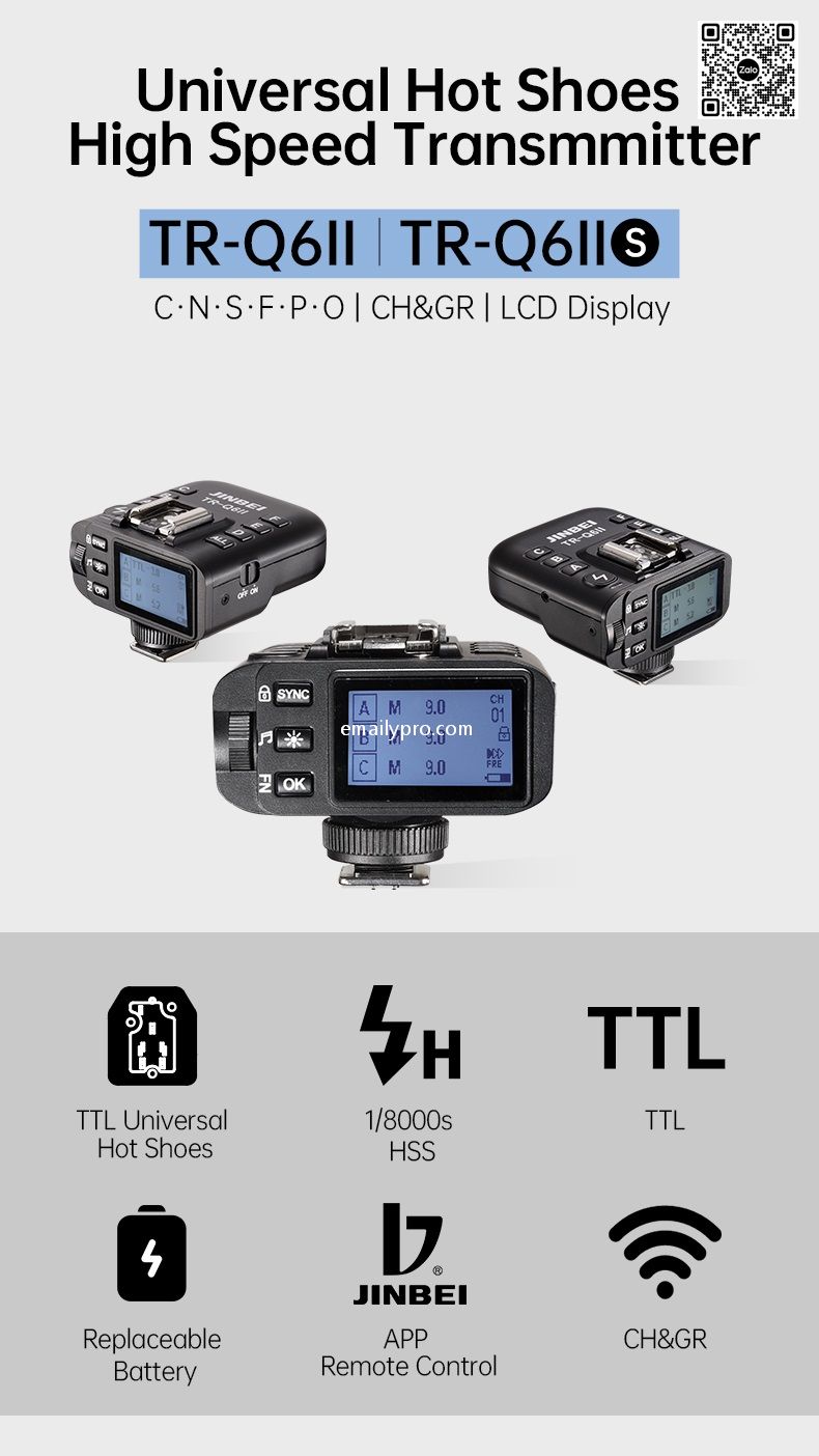 TRIGGER Jinbei TR-Q6II NEW HSS/TTL