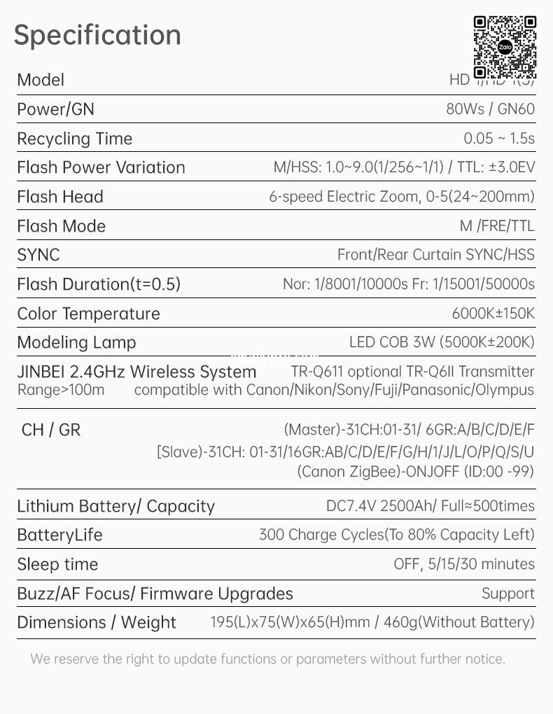 Speedlite Jinbei HD-1 NEW 2023