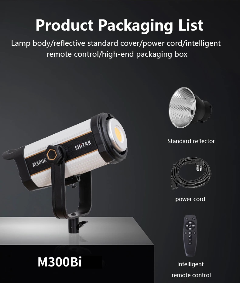 LED VIDEO LIGHT SHiTAK M300Bi -300W 