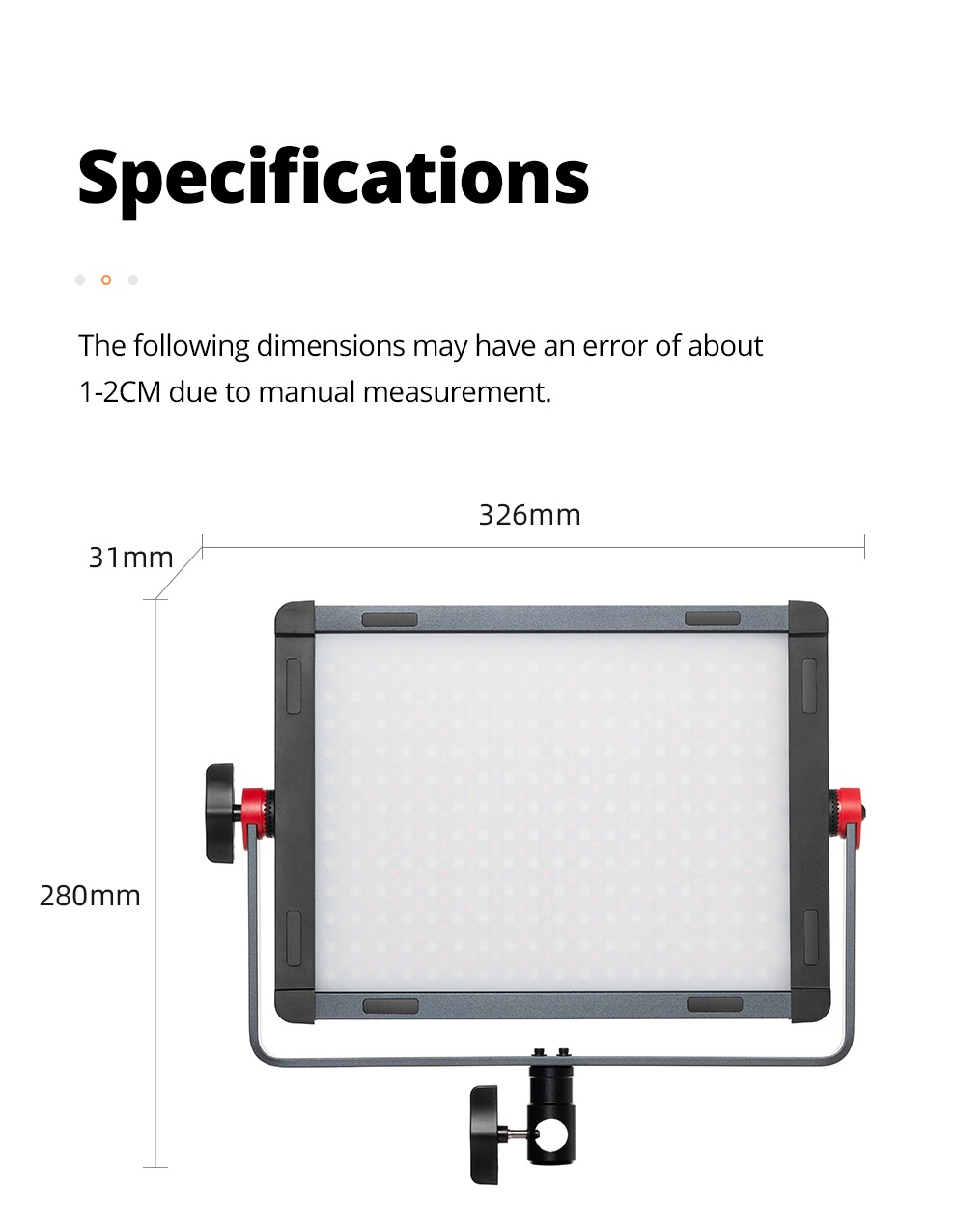 Ambitful 30W P35R RGB 2800-6800K LED Video