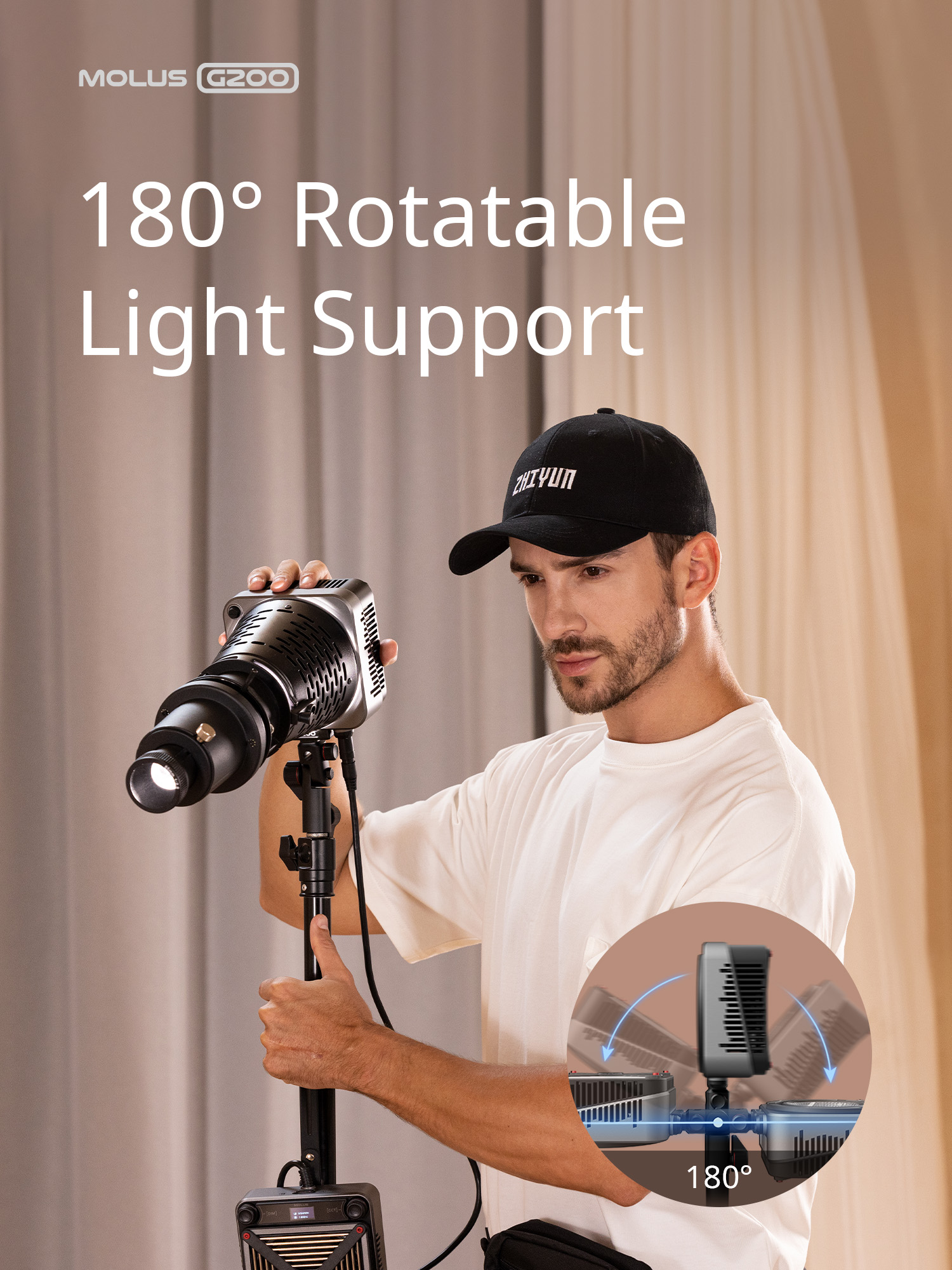 Zhiyun MOLUS G200 Bi-Color Mini COB Monolight