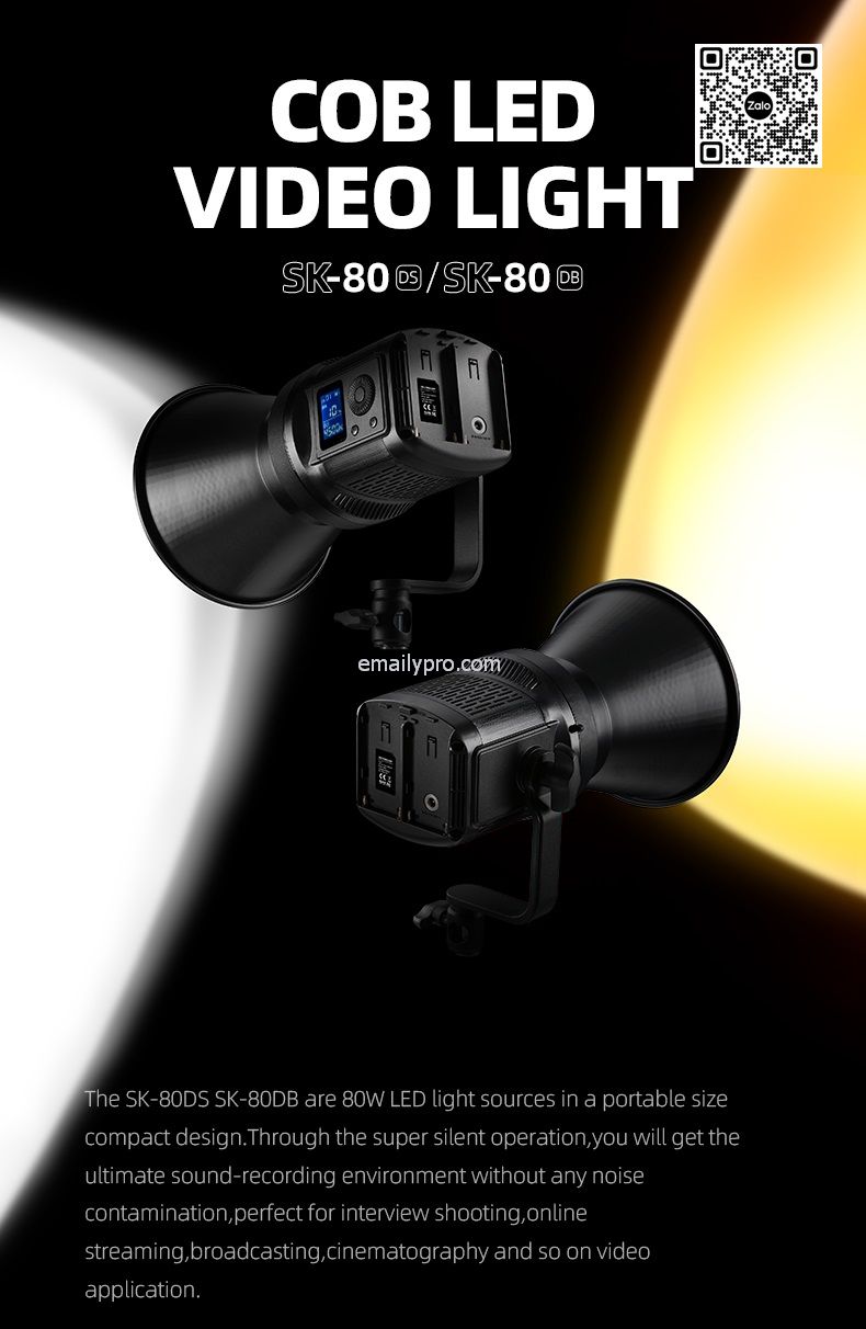 Tolifo SK-80DB LED Video Studio 80W 3000-6000K 