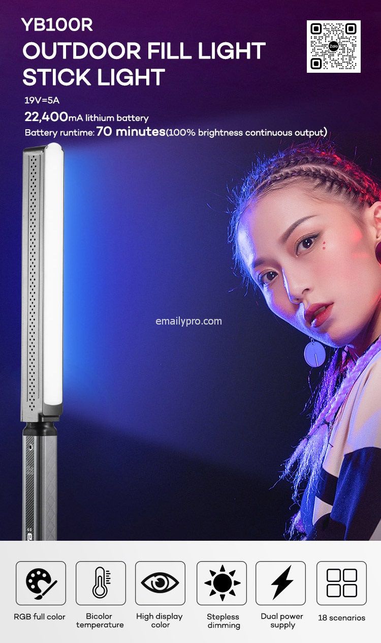 ZSYB Fill Light Stick RGB 100w 