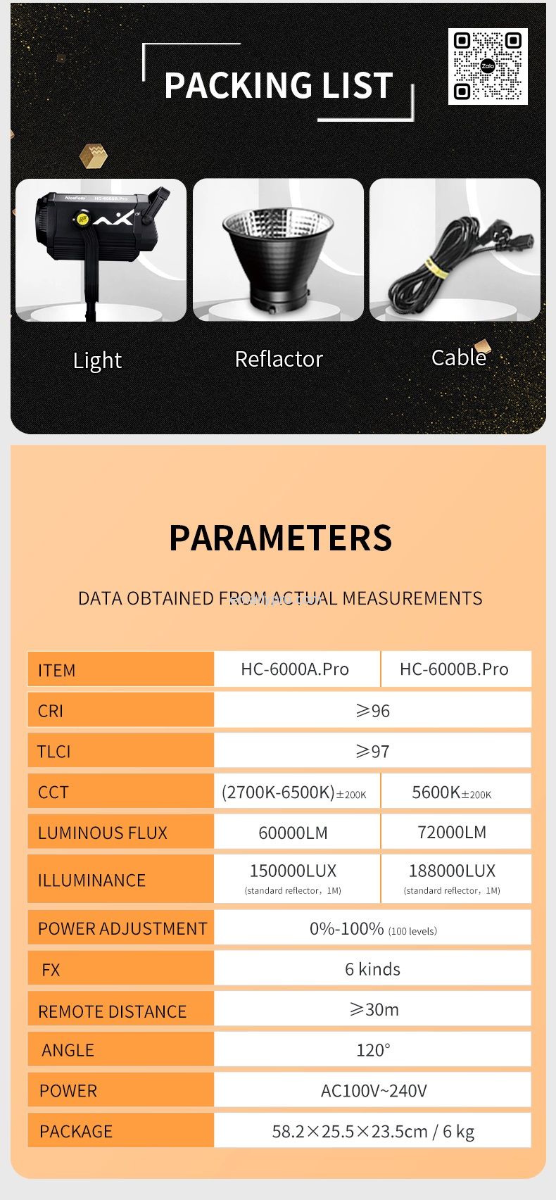  NiceFoto HC-6000A Pro 600W 2700k-6500K