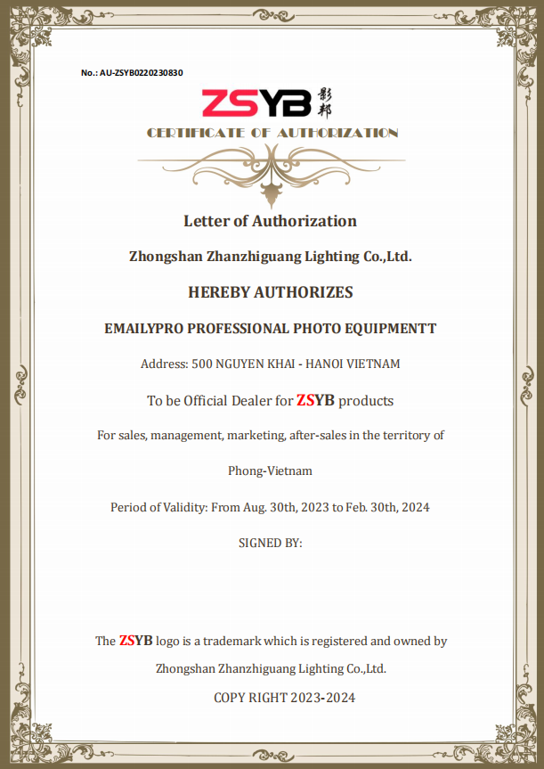 ZSYB Công bố Đại diện tại Viet Nam !!!