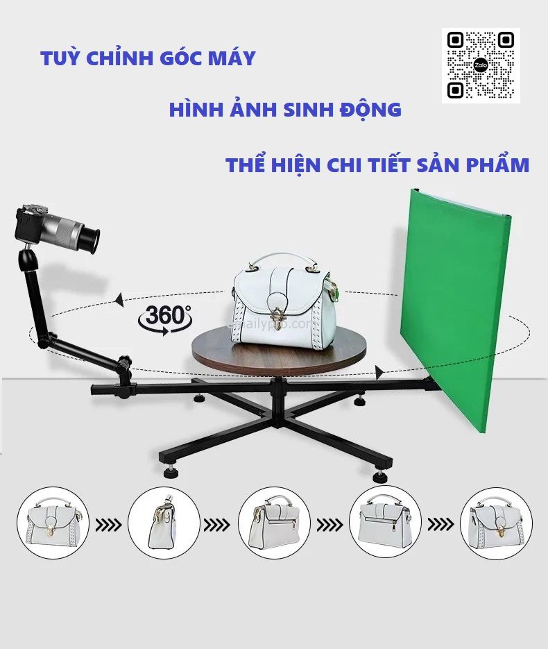 BÀN XOAY 360* QUAY - CHỤP SẢN PHẨM