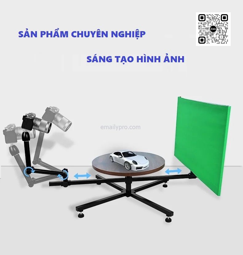 BÀN XOAY 360* QUAY - CHỤP SẢN PHẨM