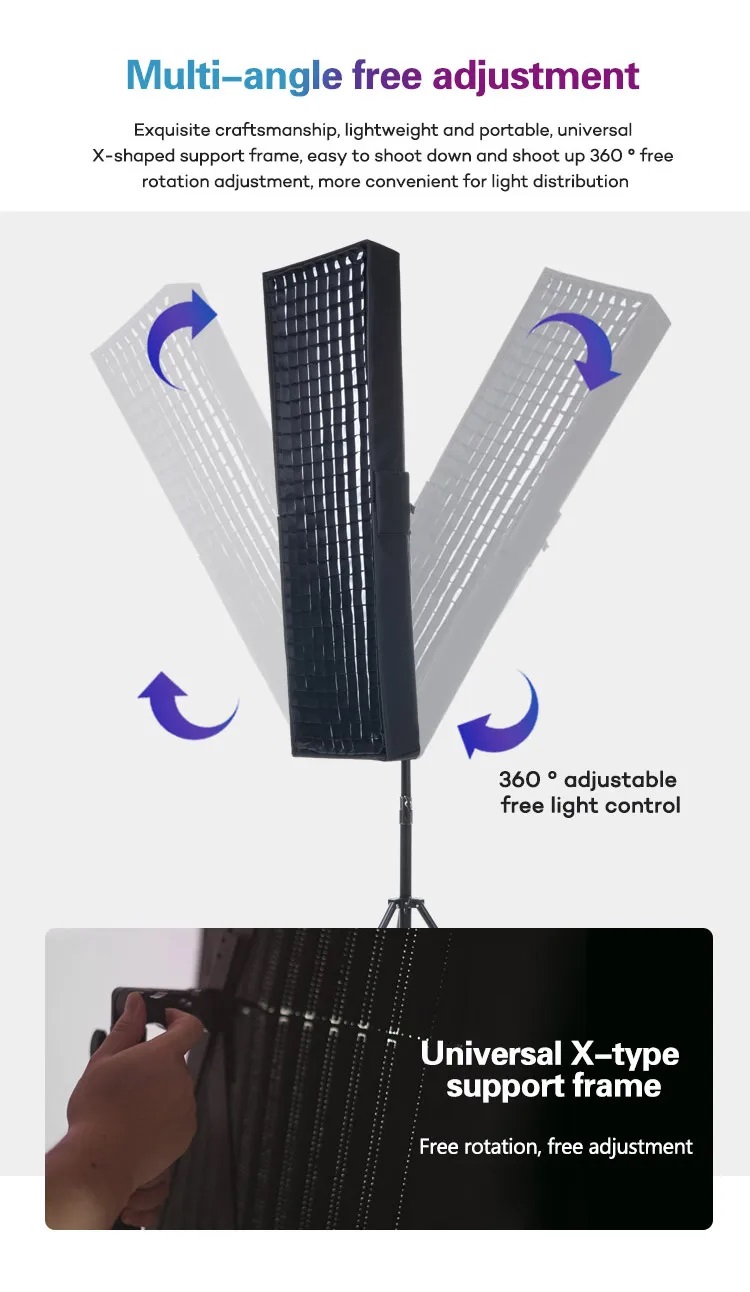 LED JB-120BI Light Softobx Studio kích thước 35x120cm