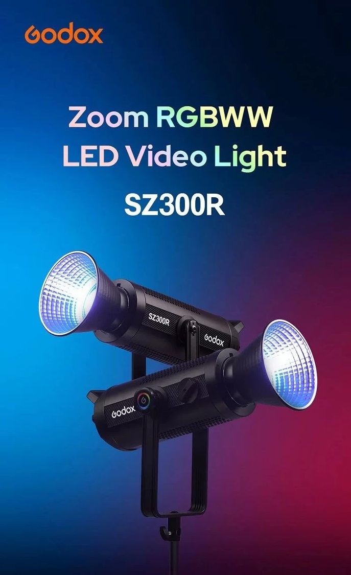 Đèn led Godox SZ300R zoom RGB 330W