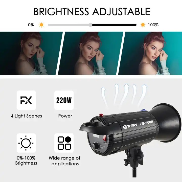 LED LIVESTREAM TOLIFO FS-200B 220w 2700-6500