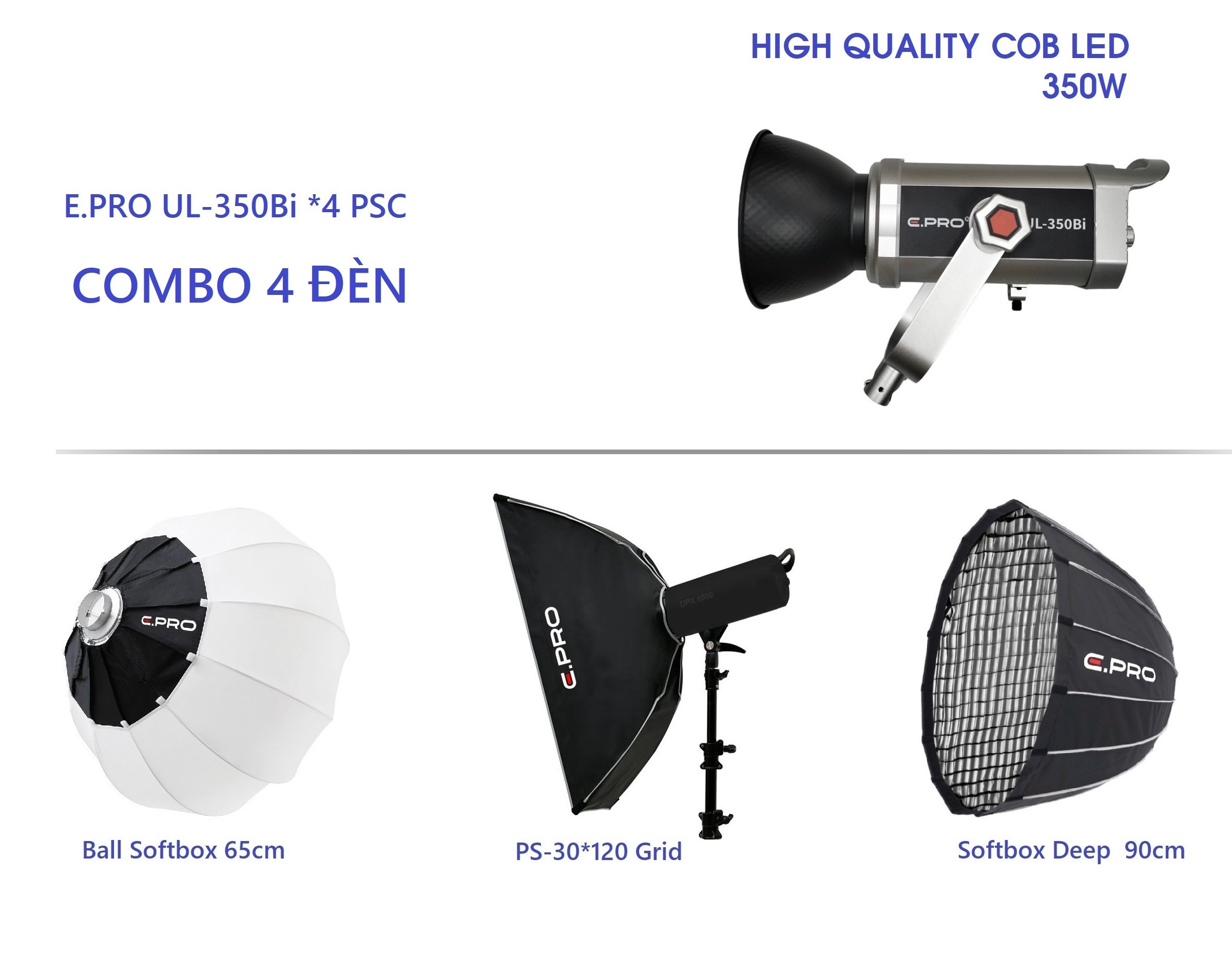 Combo 4 Đèn Livestream UL-35OBi 350W